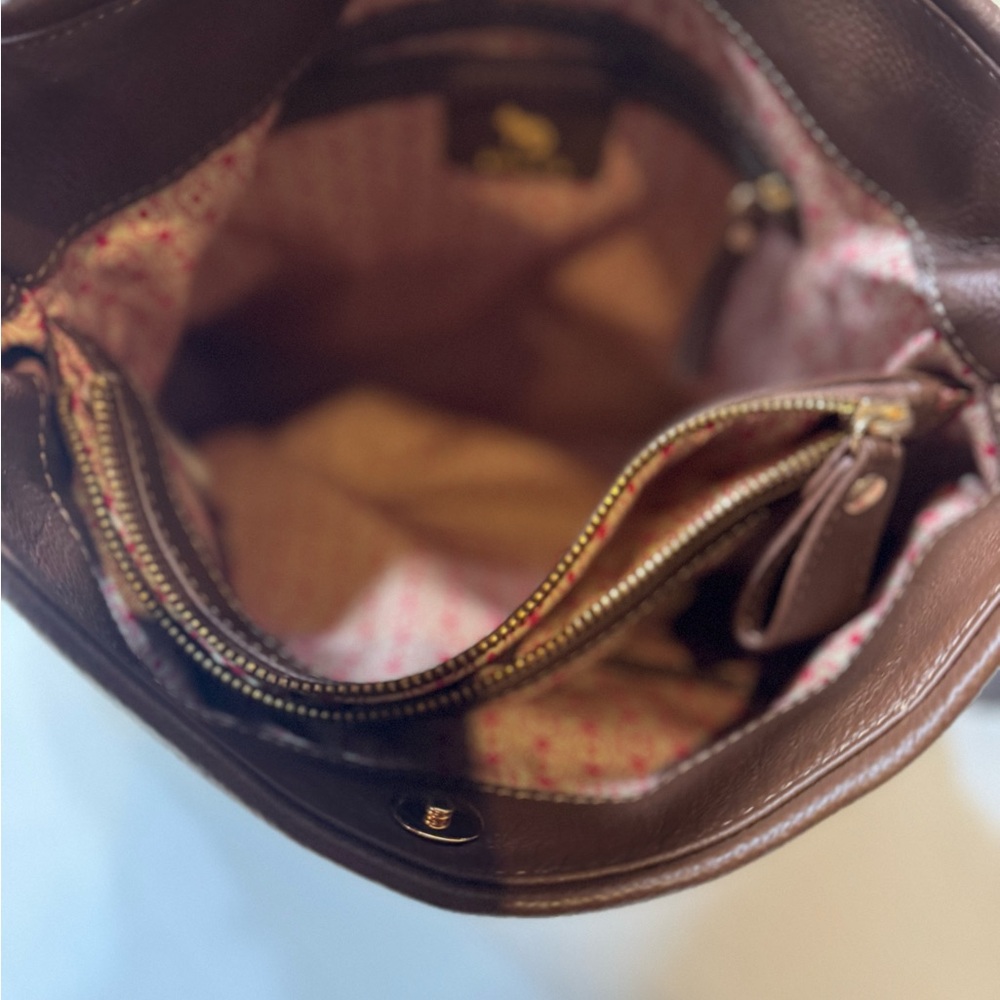 Emma Fox Tan and Brown Shoulder Bag leather - Picture 9 of 13